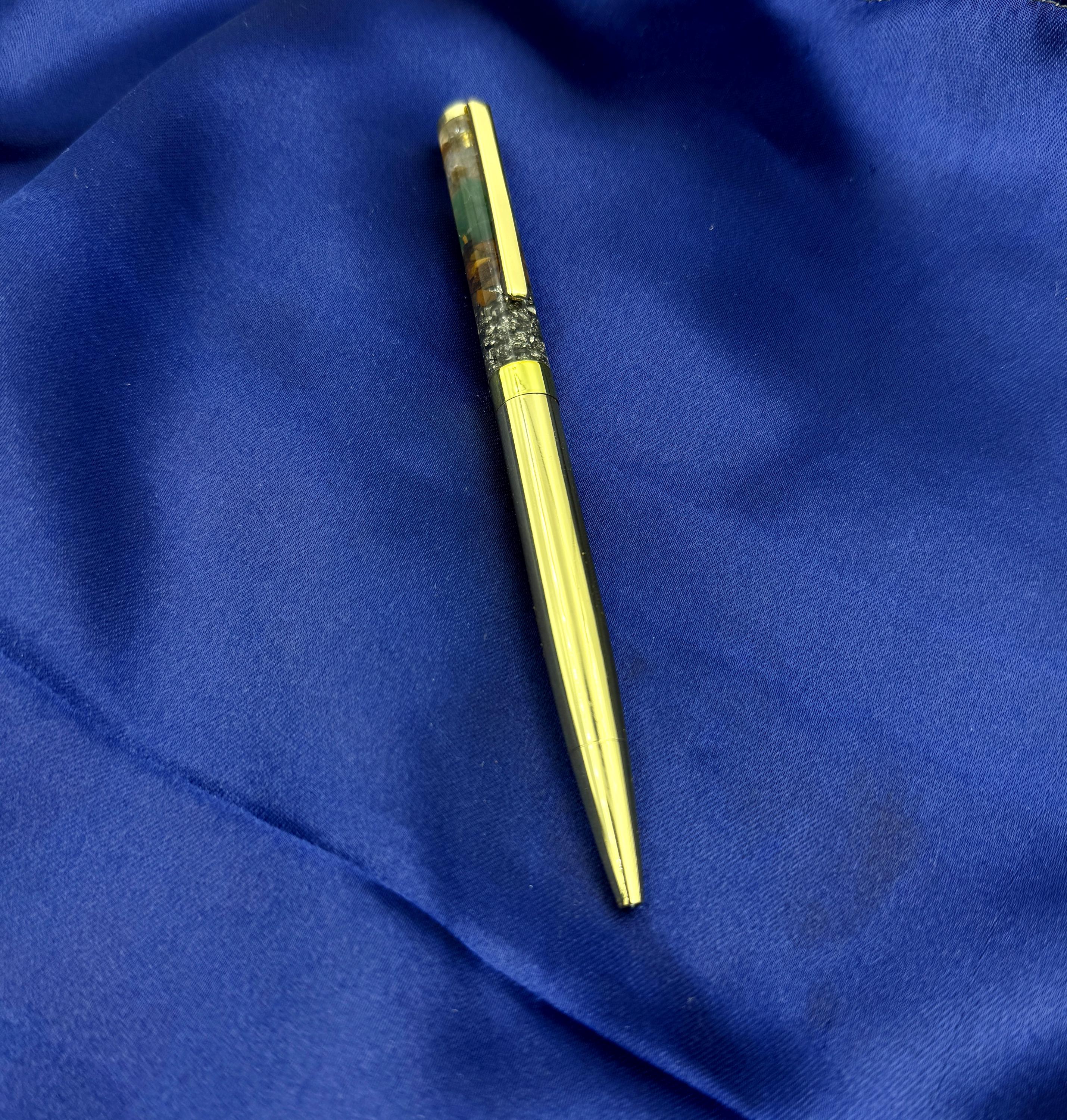 Pyritre Pen Pyrite Crystal Pen for Wealth & Abundance |manifestation Stationery ...