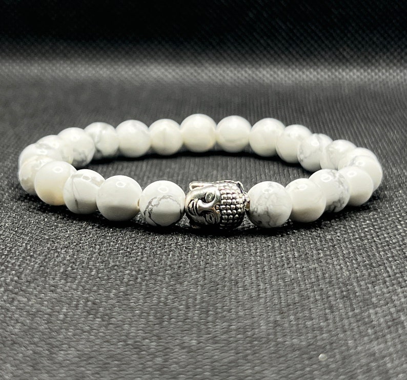White Howlite Gemstone Bracelet