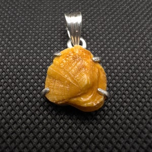Certified Machh Mani 925Silver Pendant • Natural Fish Pearl Matsya Mani Stone,Boost Happiness & Reduce Rahu Impact, Rare Kuber Mani Gemstone