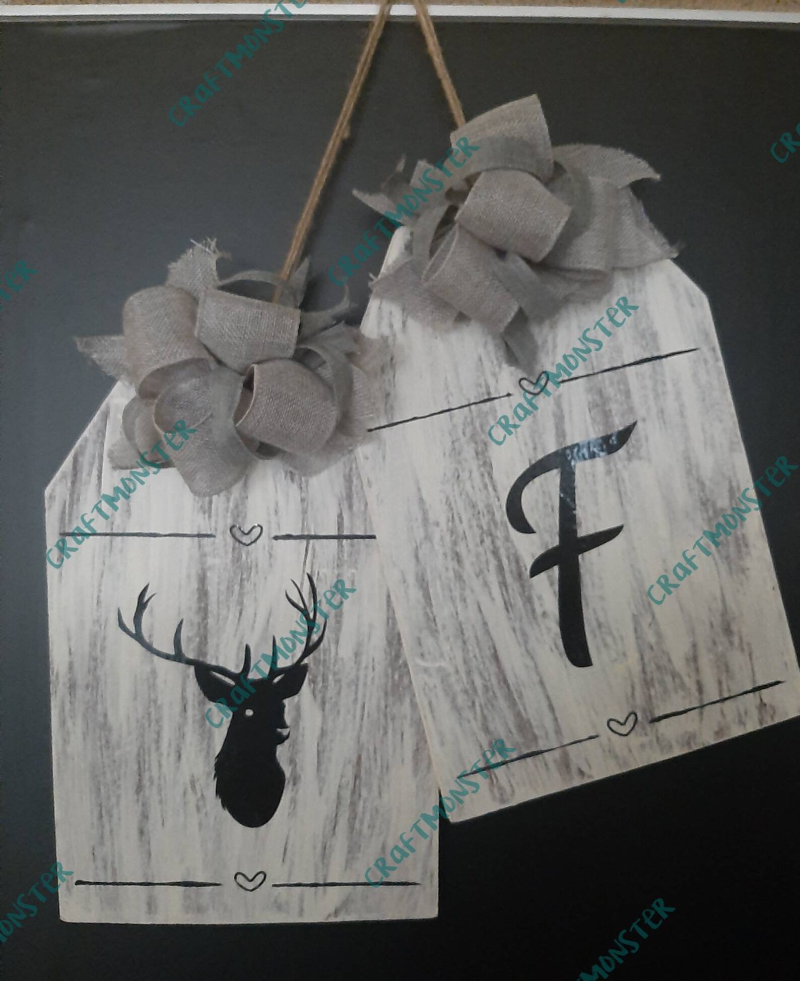 Personalized Double Tag Sign Etsy