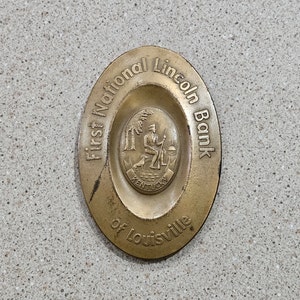 Vintage Bronze Bank Medallion First National City Bank New