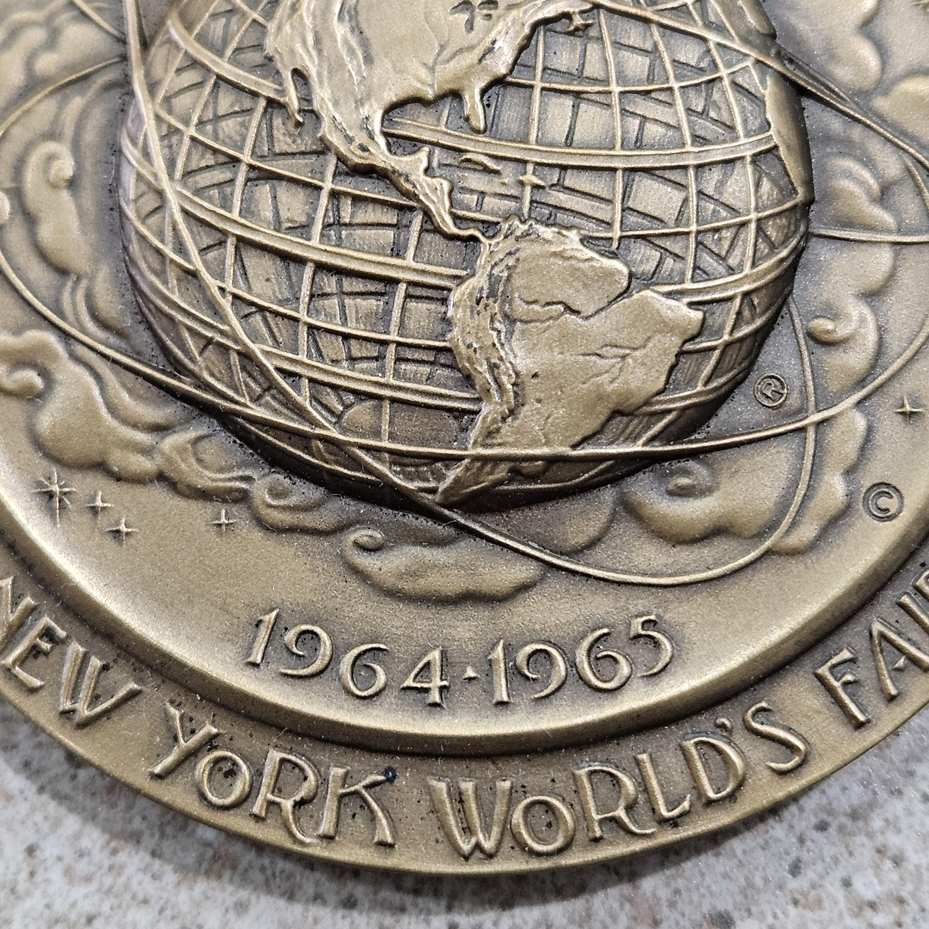 1964-65 New York Worlds Fair Unisphere Mans Achievements in