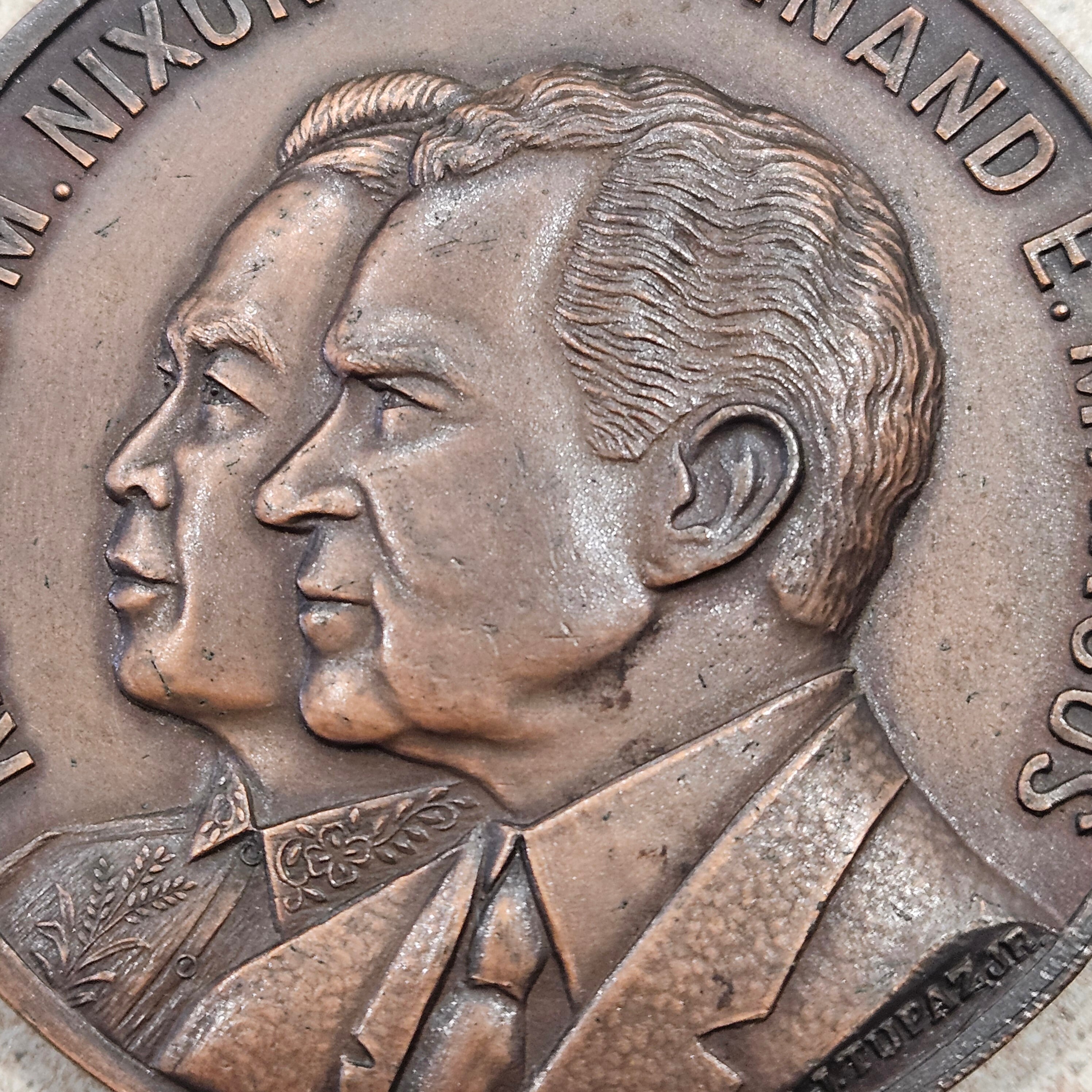 Vintage July 26, 1969 Richard M. Nixon & Ferdinand E. Marcos