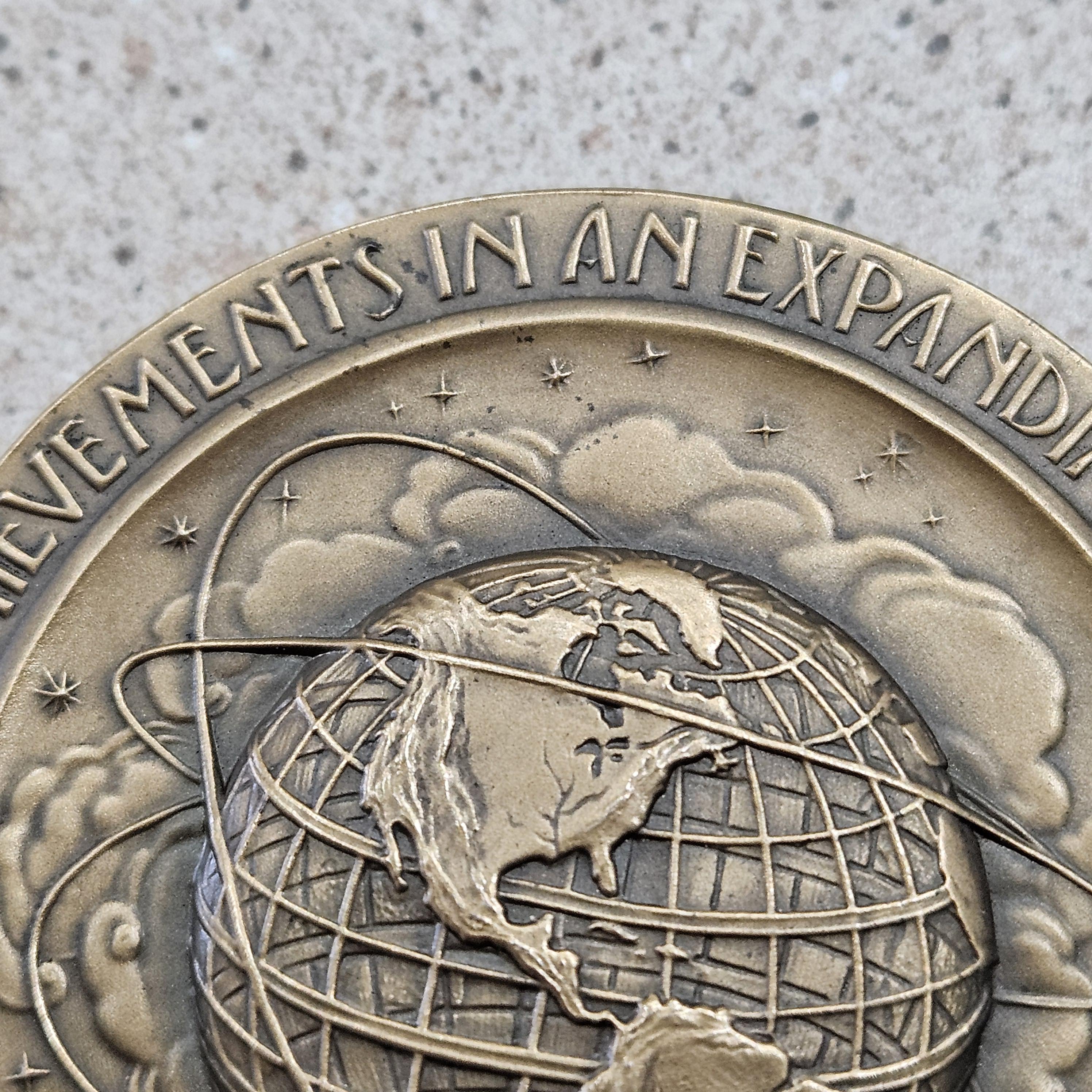1964-65 New York Worlds Fair Unisphere Mans Achievements in