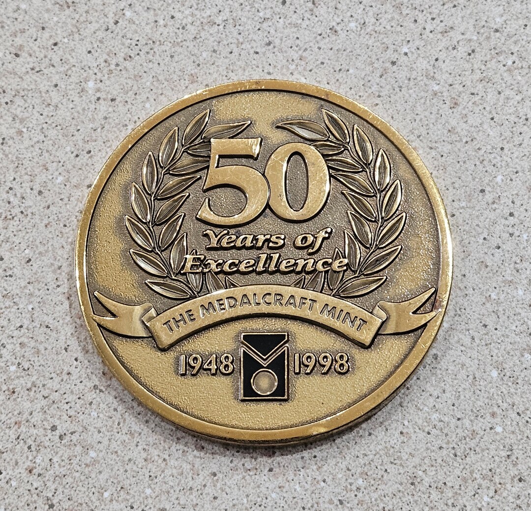 Medalcraft Examples Vintage 1948-1998 50 Years of Excellence the Medalcraft Mint