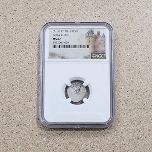 AH 1137-78 1 Besh Giray Khan Silver Coin NGC Slabbed & Graded MS 62 Beshlik Rare Medieval Hammered Coin Mint State