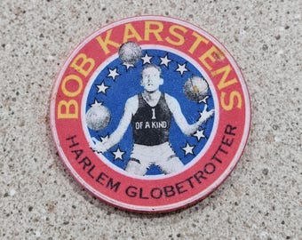 Vintage October 10th & 11th, 1997 Bob Karstens Harlem Globetrotter &quot;Gaming Times Collectibles Show&quot; Promo Chip- Chipco Basketball- RARE CHIP