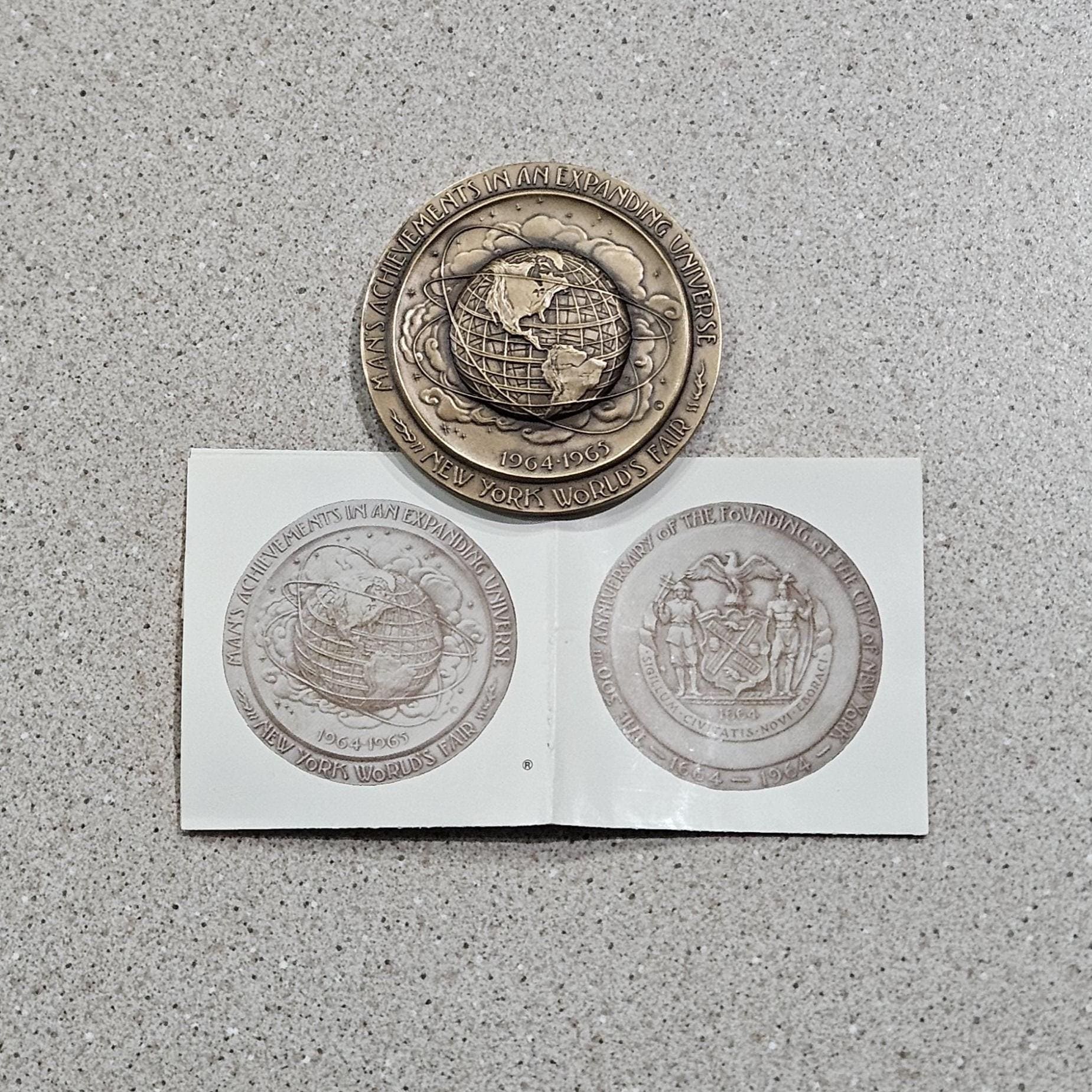 1964-65 New York Worlds Fair Unisphere Mans Achievements in