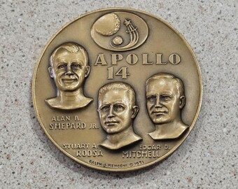 Vintage Apollo 16 - the Descartes Region Mission 1 Oz Silver .999
