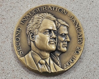 Vintage 1973 President Richard Nixon & Vice President Spiro Agnew