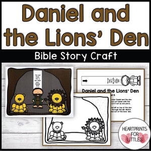 Daniel in the Lions' Den Bible Craft for Kids, Daniel Craft, Sunday School Craft, Homeschool