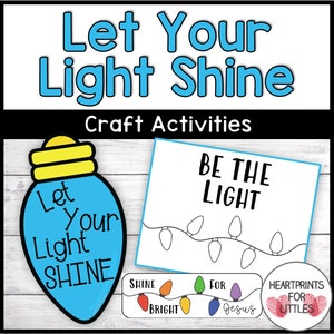 Let Your Light Shine Craft Activities: Sunday School Activities (Digital Download)