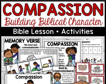 Compassion Bible Lesson & Activities, Building Biblical Character Education (Digital Download)