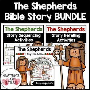 Shepherds Bible Story Bundle, Bible Story Activities, 1 FREE Product (Digital Download)