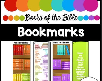 Books of the Bible Bookmarks, Old & New Testament (Digital Download)