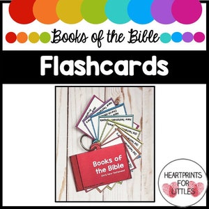 Bücher der Bibel Flashcards, Altes und Neues Testament, 66 Bücher, Bibel Auswendiglernen, Sonntagsschule, Christliche Ressourcen