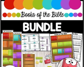 Books of the Bible Bundle, Christian Learning Resources, Sunday School Activites (Digital Download)