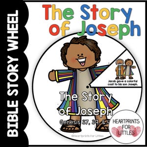 The Story of Joseph Bible Story Wheel, Joseph and His Brothers, Bible Craft, Sunday School Activity