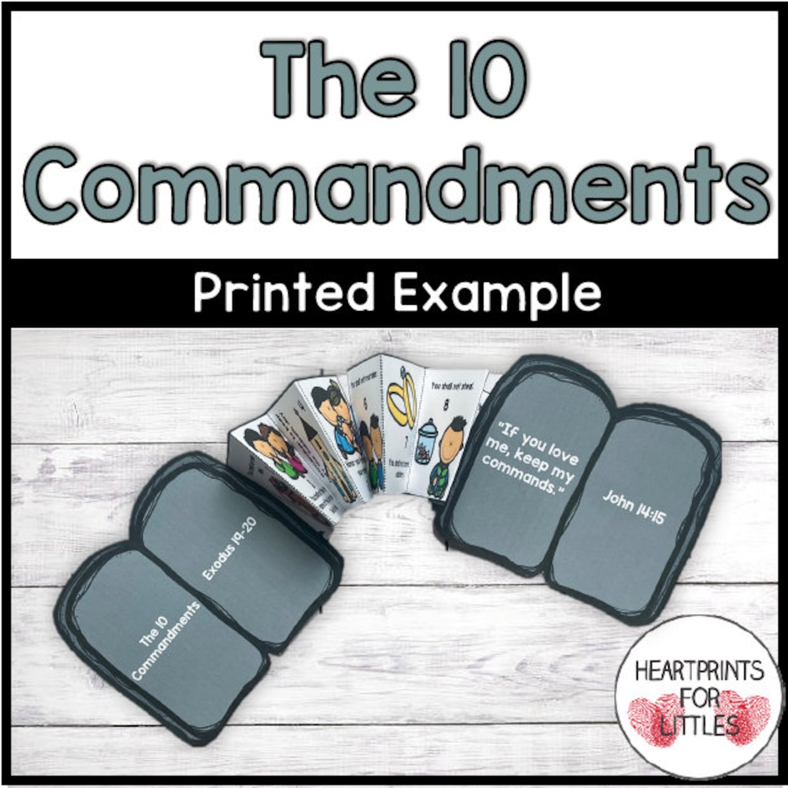 The 10 Commandments Bible Craft, Sunday School Activity and Craft ...