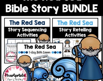 Moses and the Red Sea Bible Story Bundle, Activities (Digital Download)