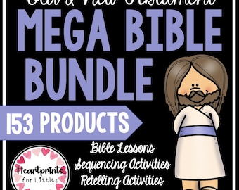 Bible Story Mega Bundle, Homeschool & Sunday School Curriculum (Digital Download)