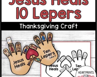 Jesus Heals 10 Lepers Bible Craft, Sunday School Thanksgiving Craft (Digital Download)