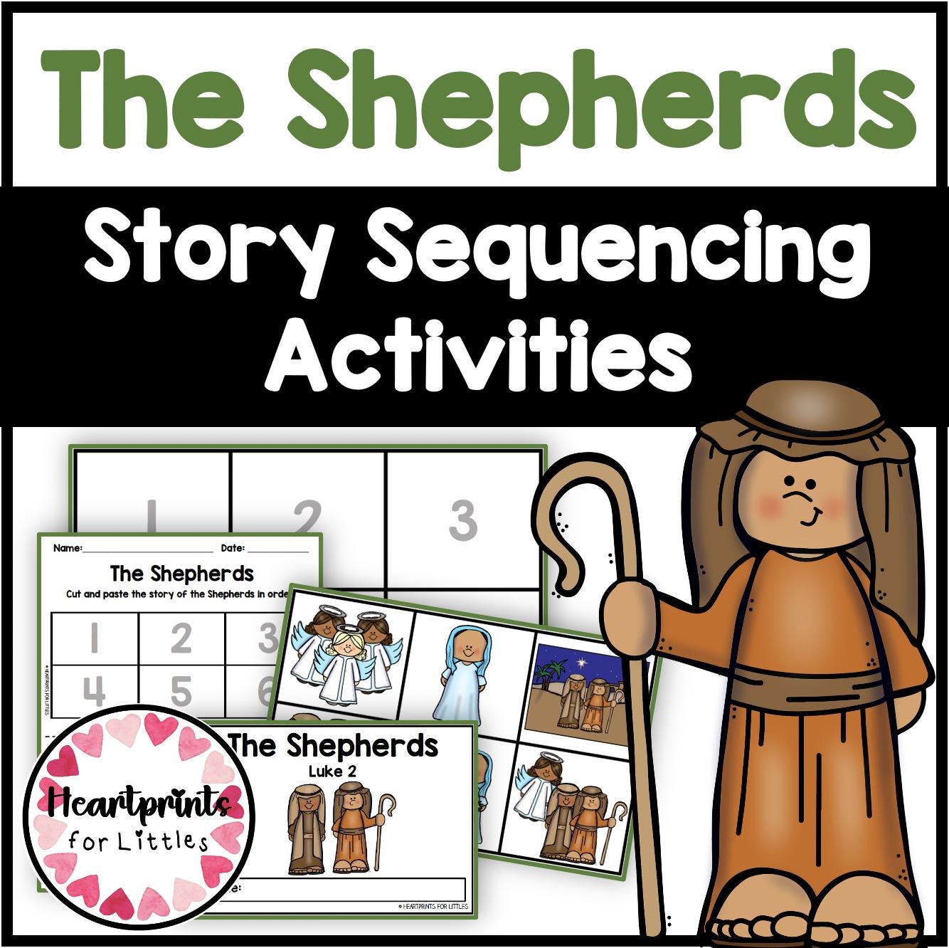 Shepherds Bible Story Activities Bundle (digital Download) - Etsy