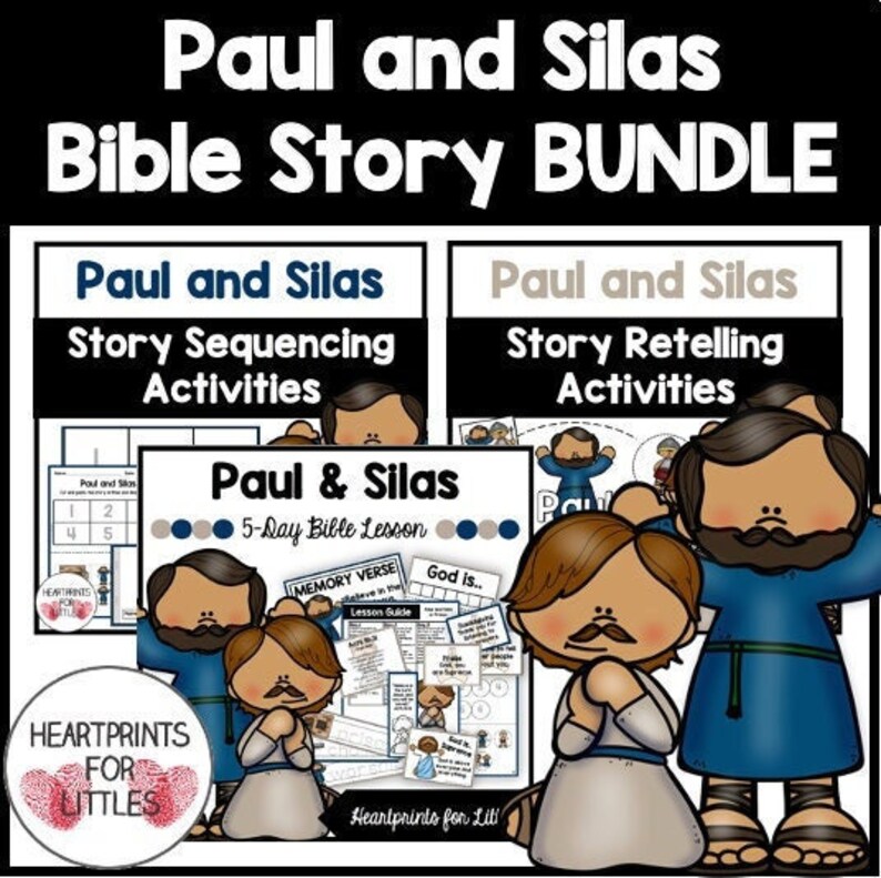 Paul and Silas in Prison Bible Story Bundle, 5day Bible Lesson