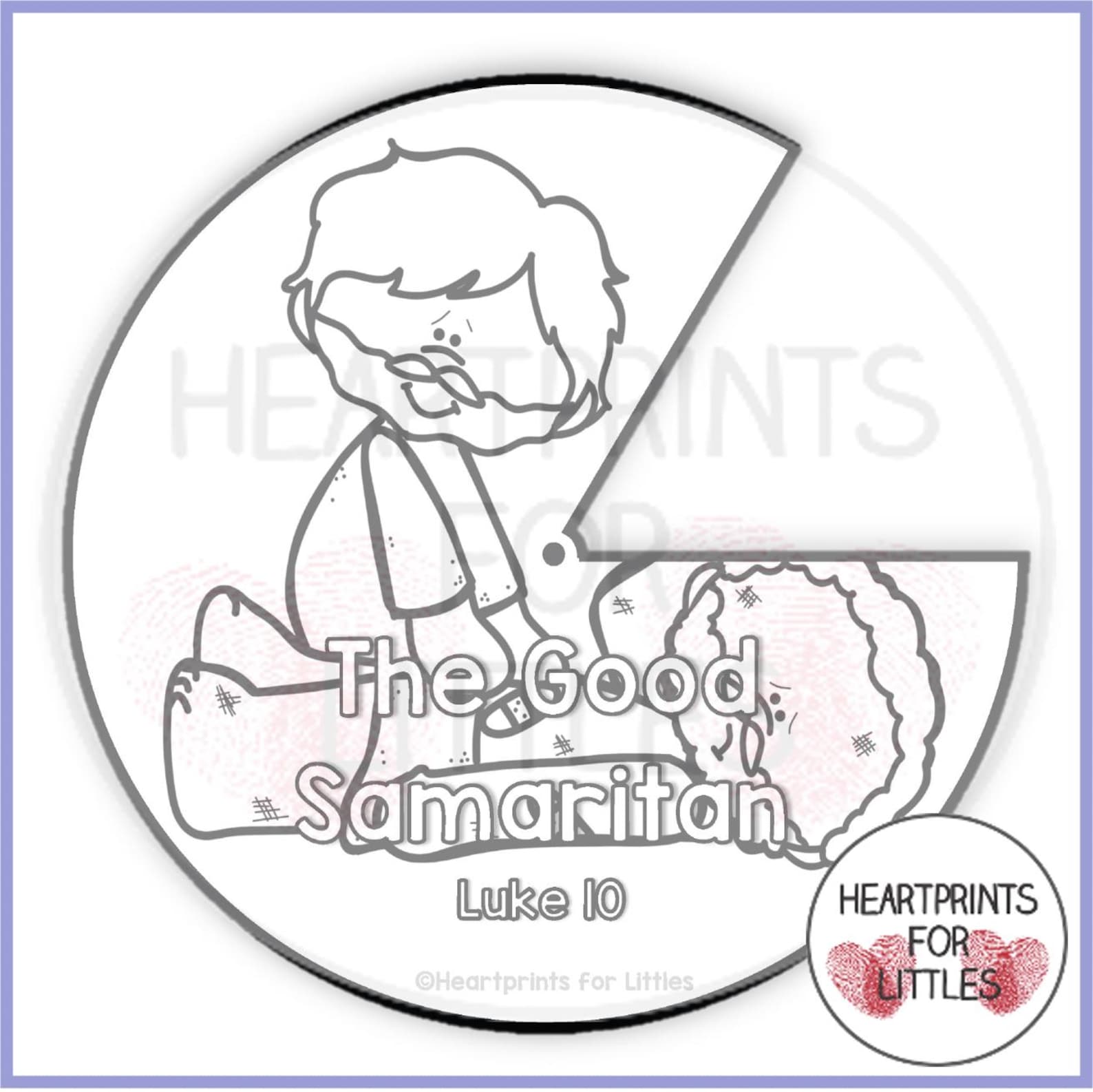 The Good Samaritan Bible Story Wheel, Sunday School Craft (digital ...