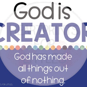Attributes of God Bundle for Kids, Names of God, Sunday School ...