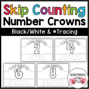 Skip Counting Number Crowns, Math Activity Printable (digital Download ...