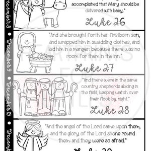 Advent Story Cards for Kids, Christmas Story Cards, Bible Story ...