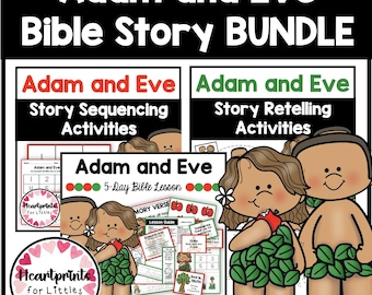 Bijbelverhaalbundel Adam en Eva, Bijbelverhaalactiviteiten, 1 GRATIS product (digitale download)