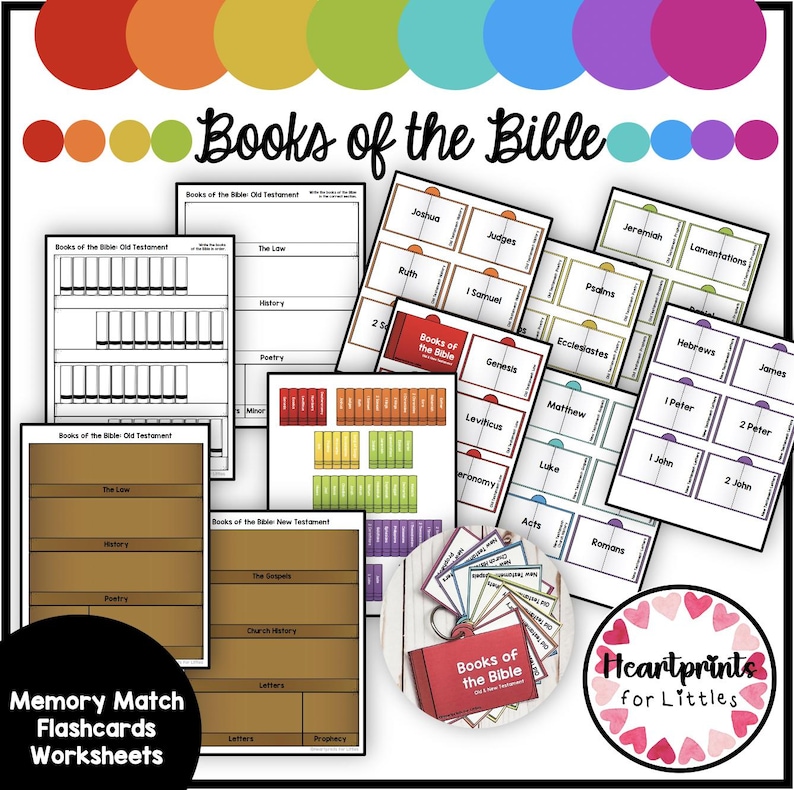 Books of the Bible Bundle, Christian Learning Resources, Sunday School ...