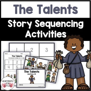 The Parable of the Talents Story Sequencing Activities (Digital Download)