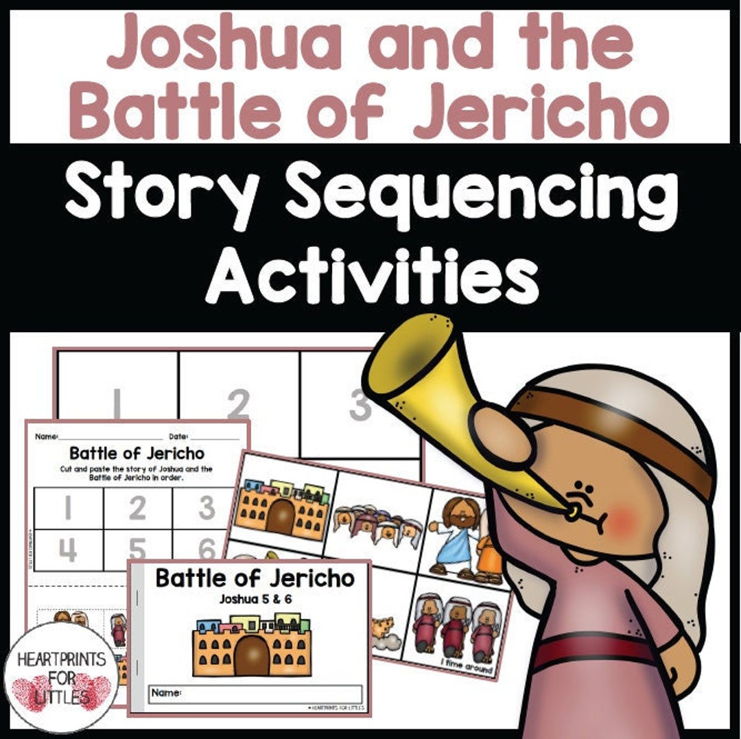 Joshua and the Battle of Jericho Bible Story Sequencing Activities for
