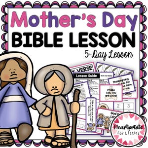 Mother's Day Bible Lesson, Ruth and Naomi, Sunday School (Digital Download)