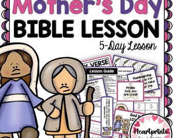 Mother's Day Bible Lesson, Ruth and Naomi, Sunday School (Digital Download)