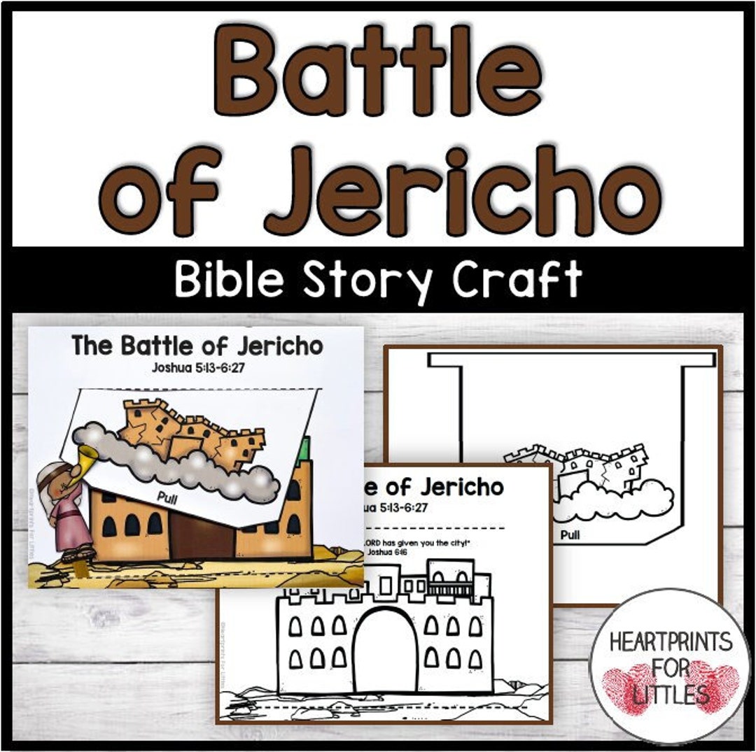 Joshua and the Battle of Jericho Bible Craft, Sunday School Craft