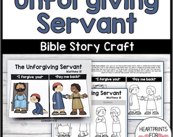 The Parable of the Unforgiving Servant Bible Craft, Sunday School Activity and Craft (Digital Download)
