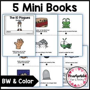 Moses Mini Books, Bible Stories for Kids, Sunday School (Digital Download) image 3