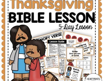 Thanksgiving Bible Lesson, Jesus Heals 10 Lepers Bible Lesson, Sunday School Lesson (Digital Download)