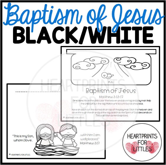 Baptism of Jesus Bible Craft for Kids Sunday School Craft - Etsy