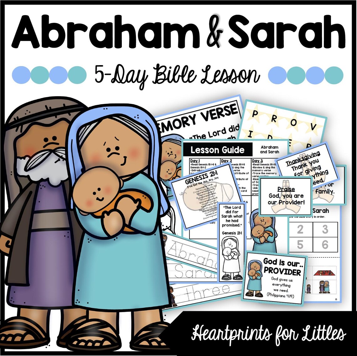 Abraham and Sarah Bible Story Bundle, Activities (digital Download) - Etsy