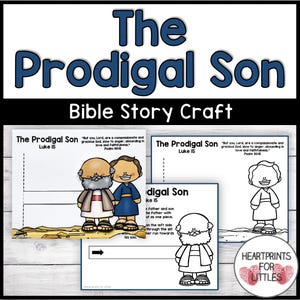 The Parable of the Prodigal Son Bible Craft for Kids, Parable of Jesus Craft, Sunday School Craft