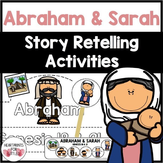 Abraham and Sarah Bible Story Retelling Activities for Kids Etsy