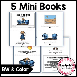 Moses Mini Books, Bible Stories for Kids, Sunday School (Digital Download) image 4