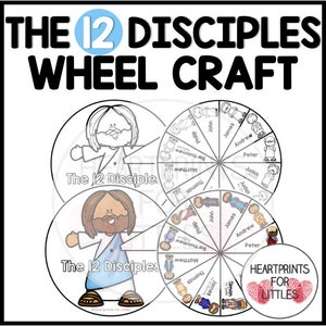 Life Streams Discipleship Wheel.pdf 12 Disciples Wheel Craft, Bible Activity (digital Download) - Etsy