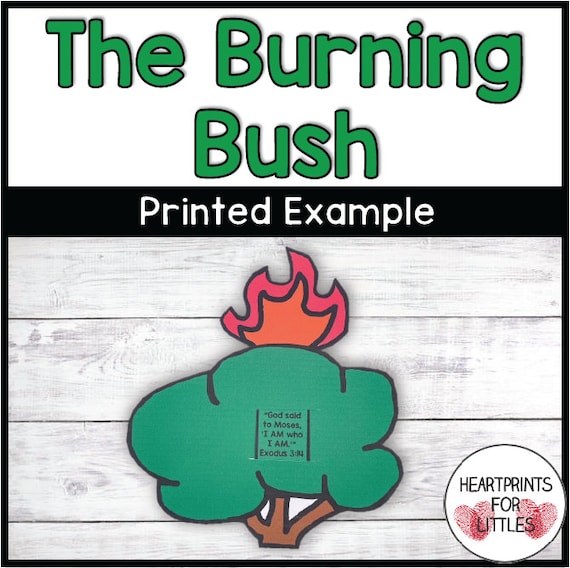 Moses and the Burning Bush Bible Craft for Kids, Sunday School