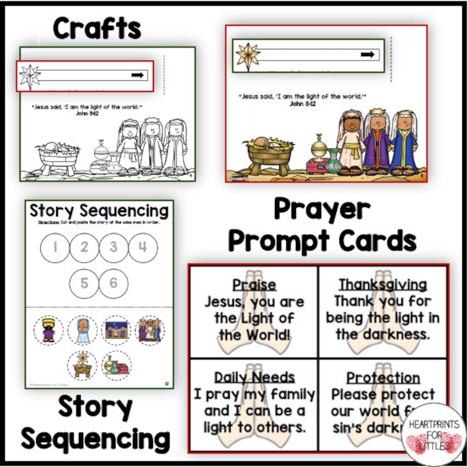 Christmas Bible Lessons 4 Weeks of Christmas Activities for Etsy